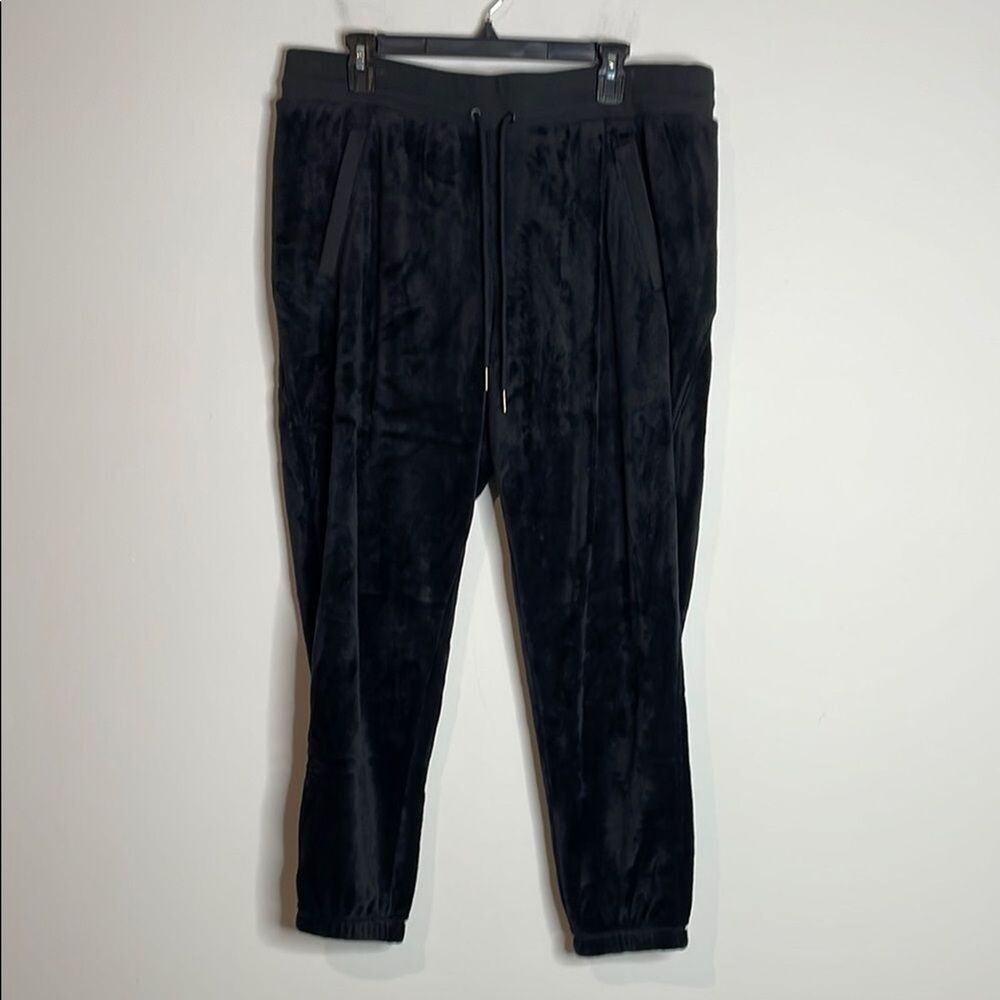 Athleta Black Velvet Recover Cozy Jogger Sweatpants Plus Size 1X